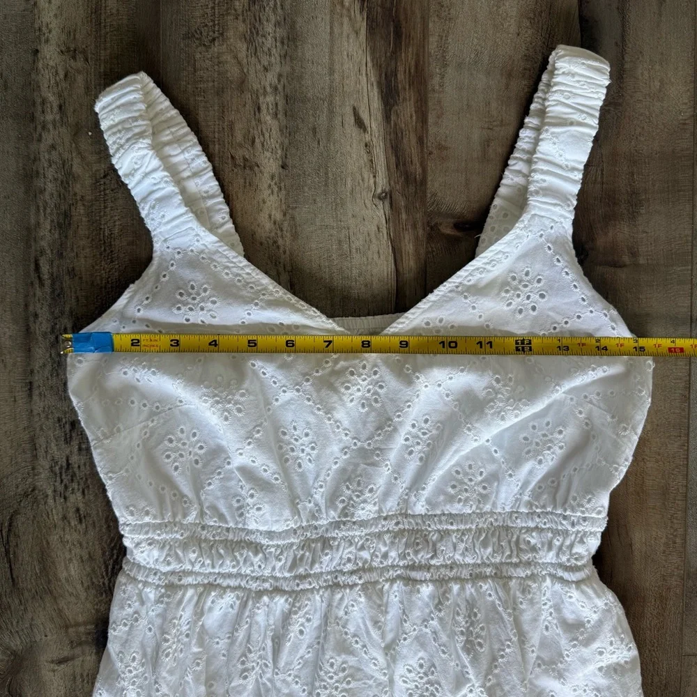 Isabel Maternity 100% Cotton Eyelet Dress - Picture 9 of 13